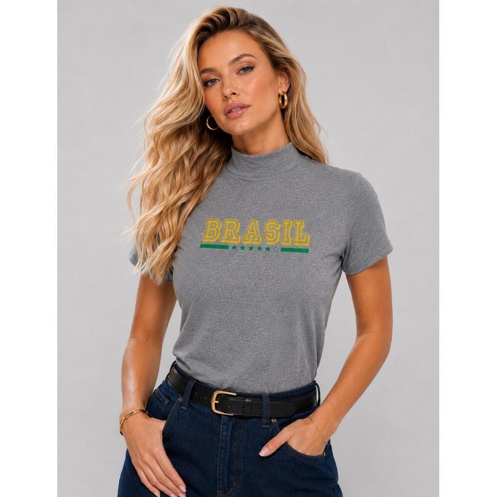 Blusa Malha Comfy Brasil Gola Alta Salvatore