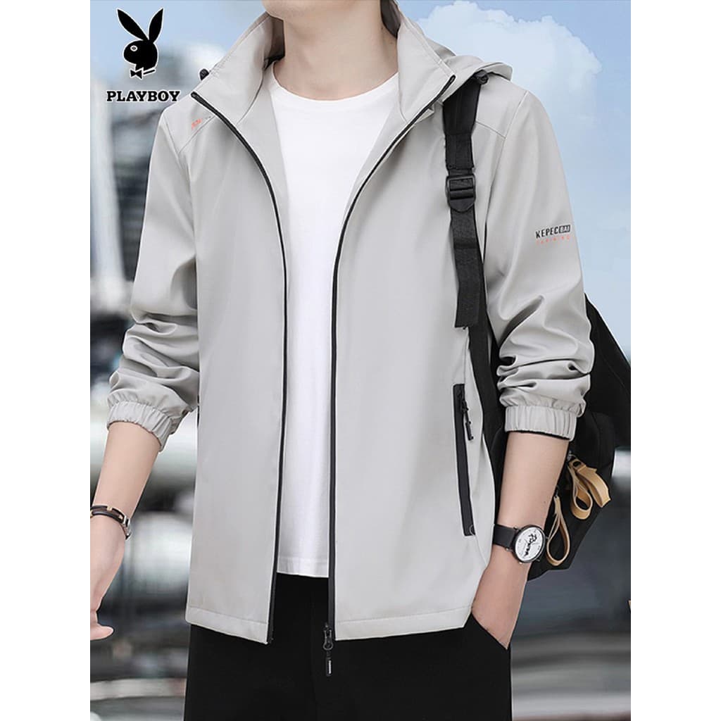 Playboy jaqueta masculina primavera outono roupas nova Casual All-Match juventude jaqueta blusão masculino topos jaqueta