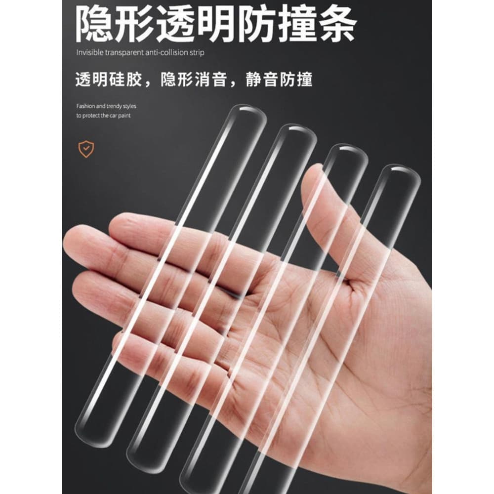 Adesivo anticolisão para porta de armário, maçaneta de porta de Silicone, tira anticolisão, almofada anticolisão atrás d