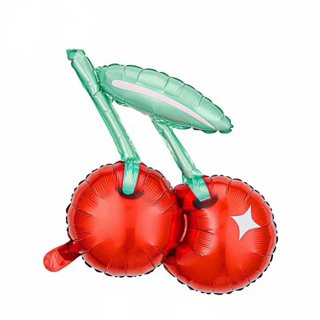 5 Balão Cereja fruta metalizada Gigante 54cm decoração jardim festa enfeite - Envio Imediato