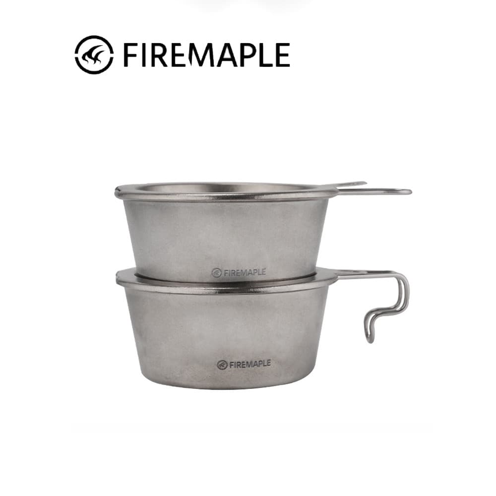 F Fire Maple Cloud Flutuante Tigela de vapor de titânio Panelas de acampamento Caminhadas Escalada Passeio autônomo Leve