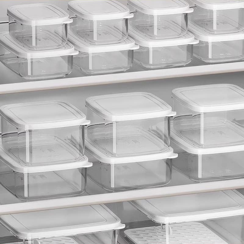 Geladeira japonesa caixa de armazenamento de cozinha Sub-embalado lancheira Freezer de qualidade alimentar armazenamento