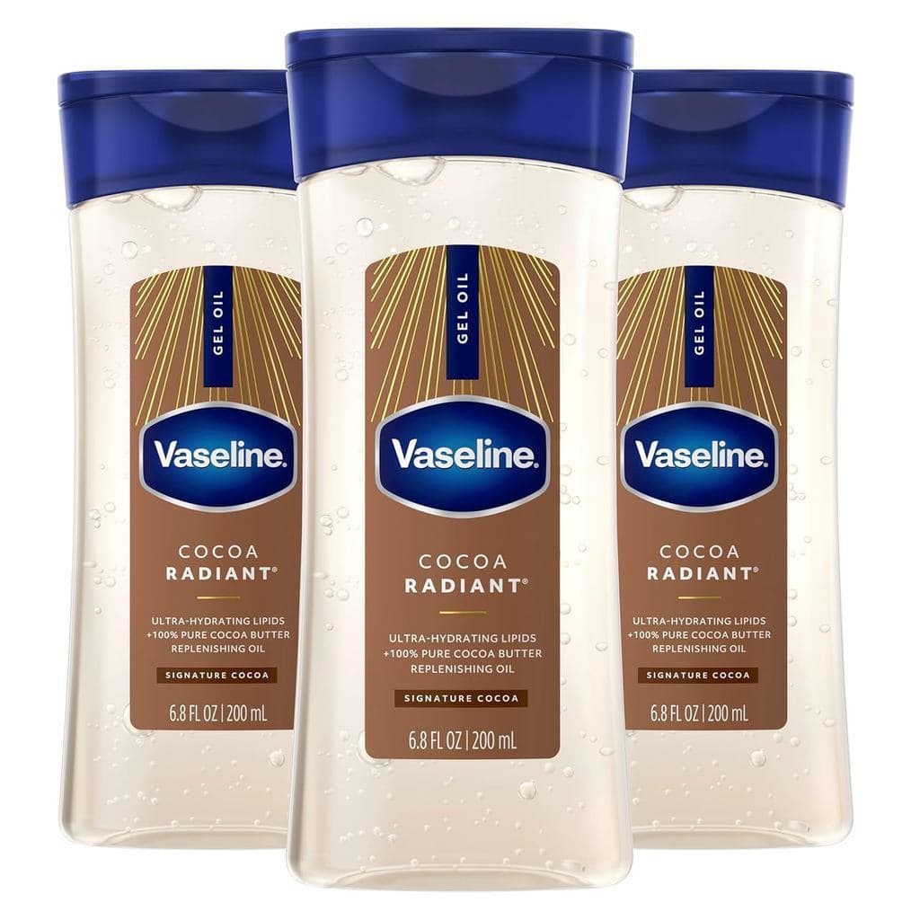 Limpeza/Sérum de Limpeza/Sérum Cosméticos Faciais/Tratamento Facial Vaseline Intensive Care Cocoa Radiant Pacote com 3 p