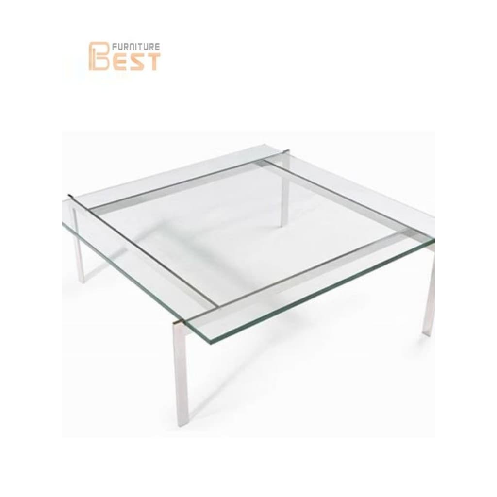 Nordic clássico mesa de centro simples Design moderno mesa lateral vidro aço inoxidável Metal criativo influenciador luz