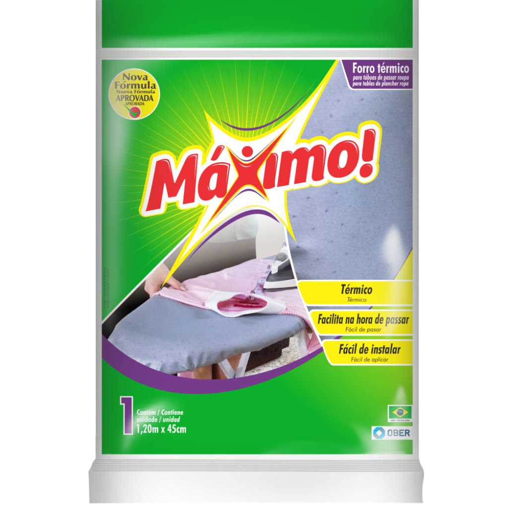 Forro T茅rmico Para T谩bua De Passar Roupa M谩ximo! 1,20m X 45cm