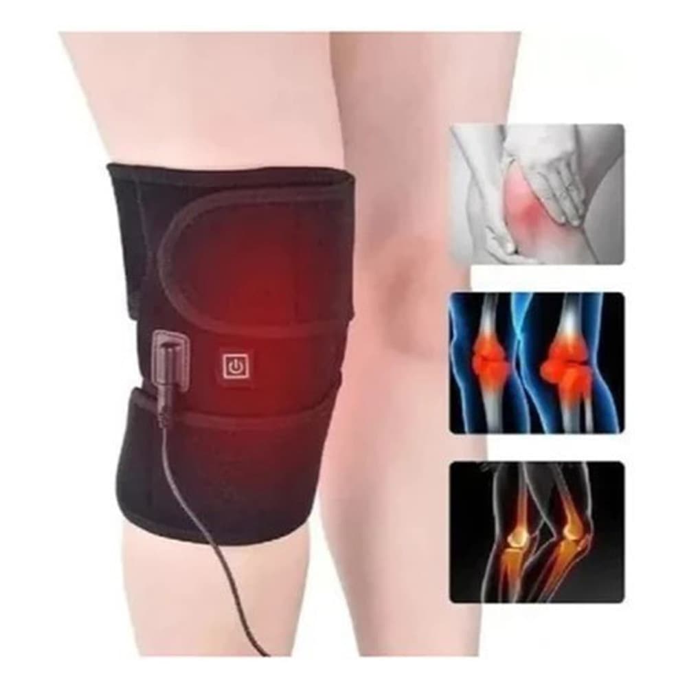 Joelheira Térmica Elétrica USB Calor Infravermelho Ajustável para Alívio Diário