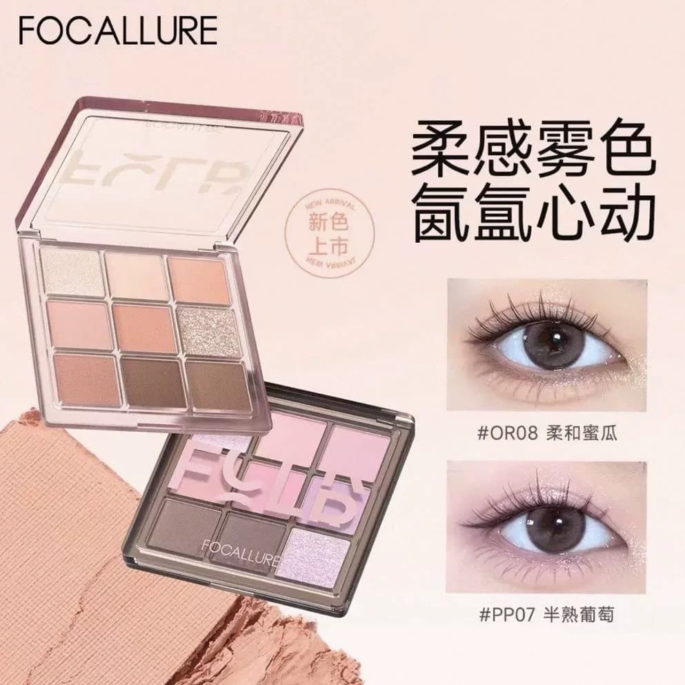 Feiluer paleta de sombras de oito cores seis cores novo estilo leite chá terra cor fosca baixa saturação nove cores Blus