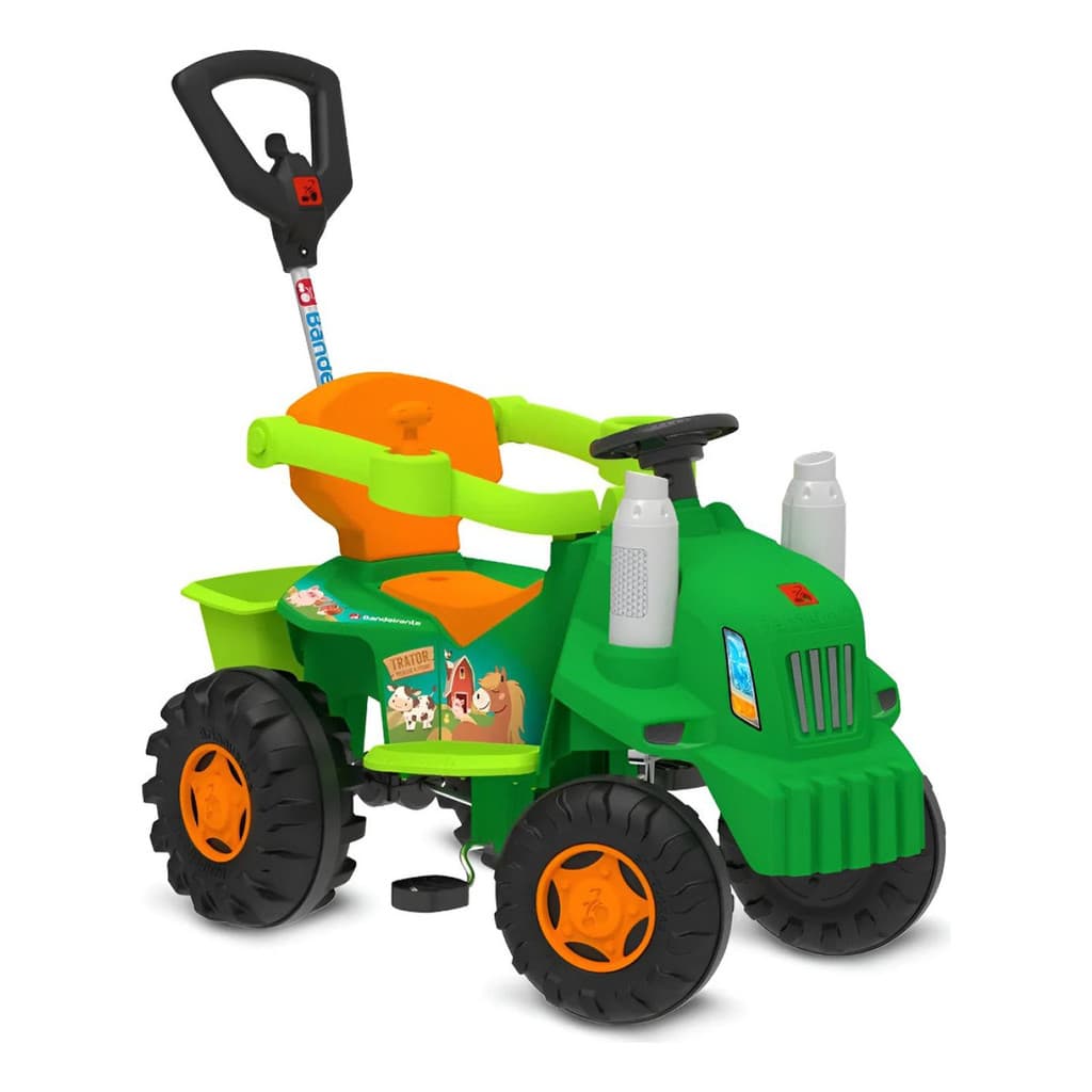 Trator Infantil 2 Em 1 Bandeirante Verde Com Acessórios | 1 ou 2 Unidades | Menino