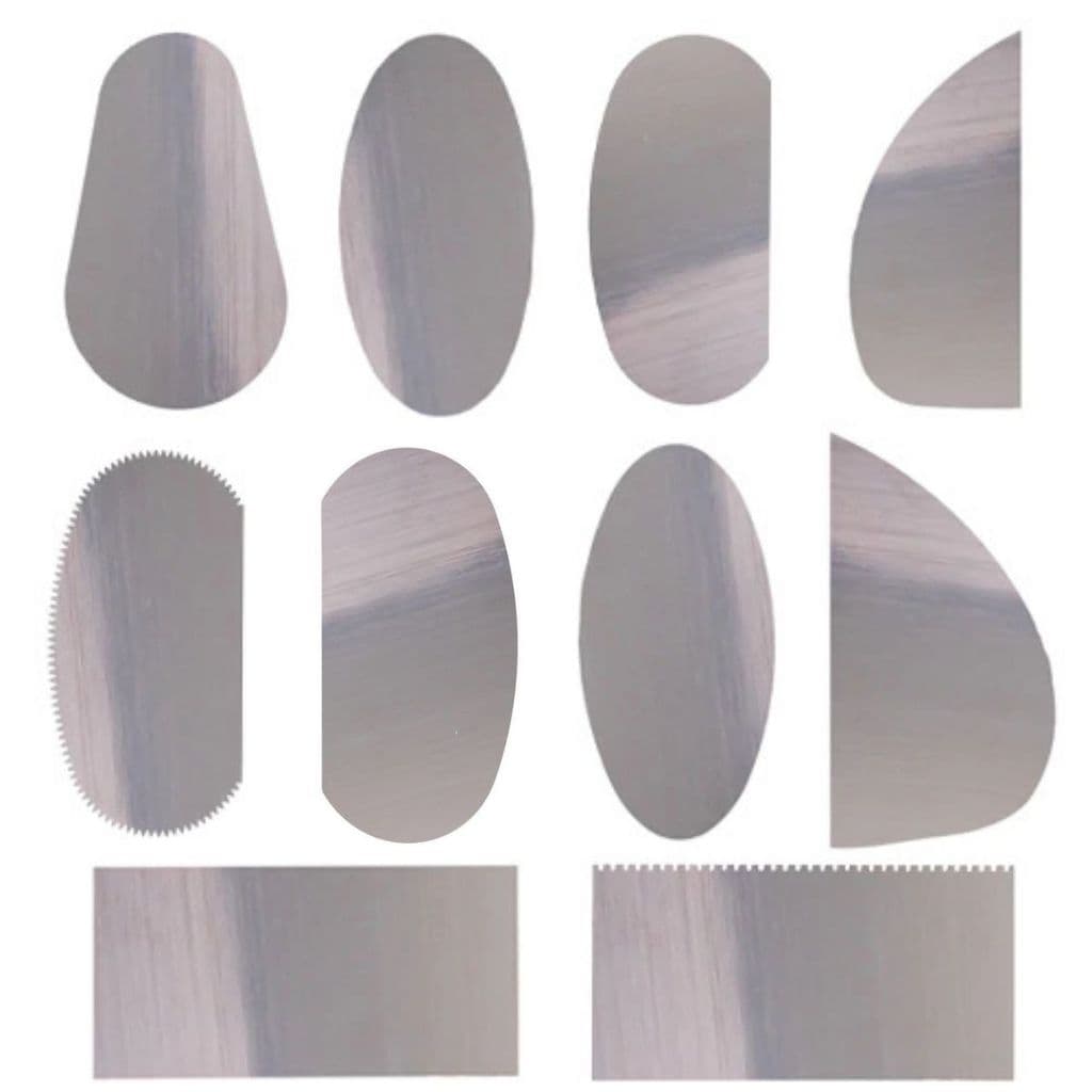 Kit 10 Espátulas de Aço para Cerâmica - Yins Paper