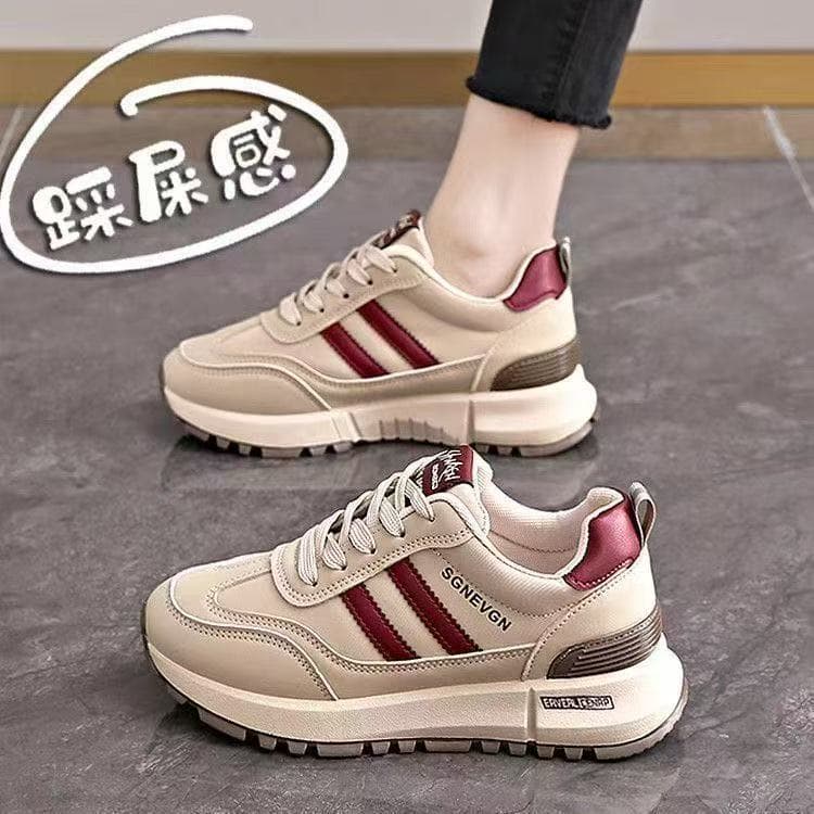 Papai sapatos femininos 2026 primavera novo estilo respirável sapatos femininos versão coreana All-Match sola grossa aum