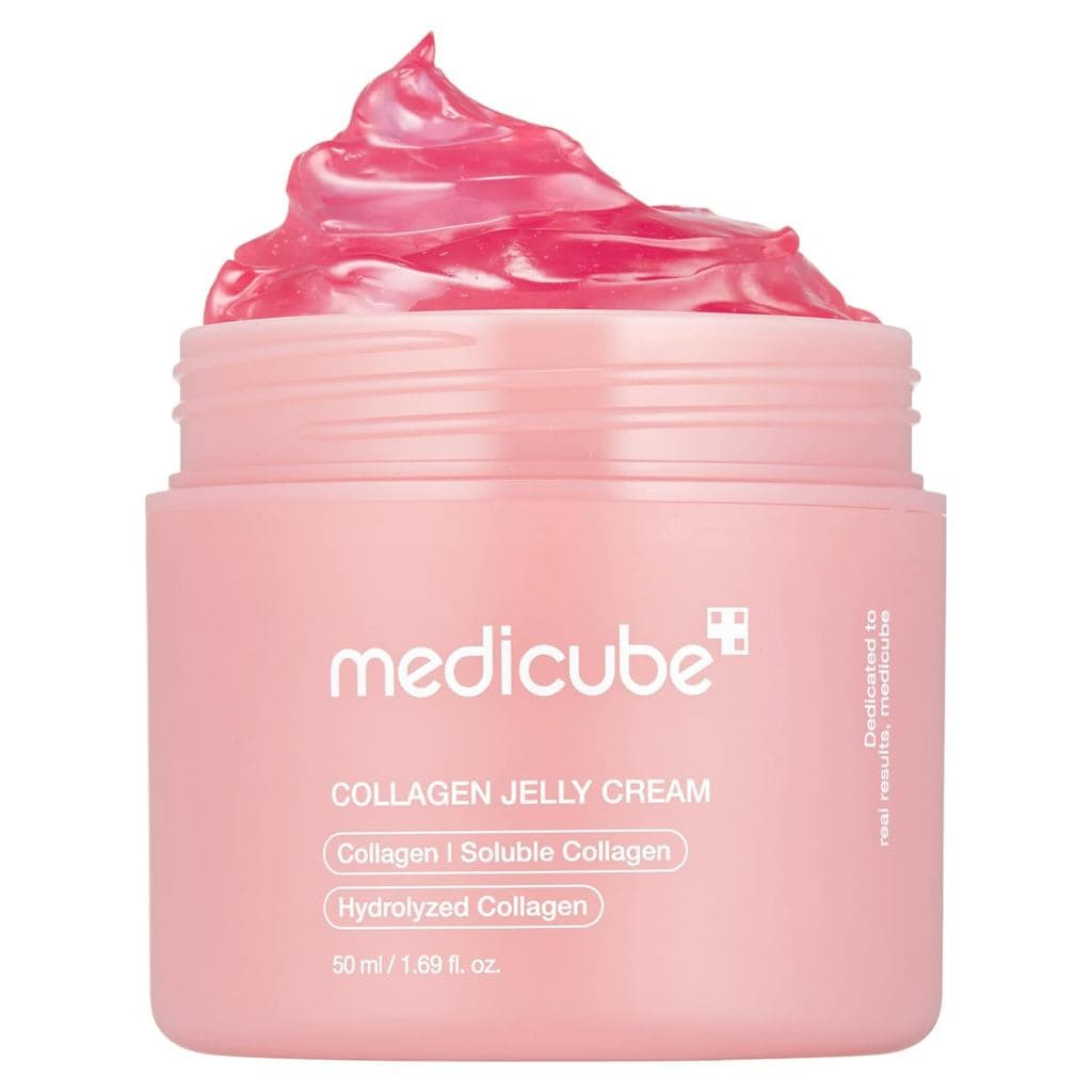 medicube Collagen Jelly Cream – Niacinamida e colágeno hidrolisado liofilizado – Melhora a hidratação da barreira cutâne