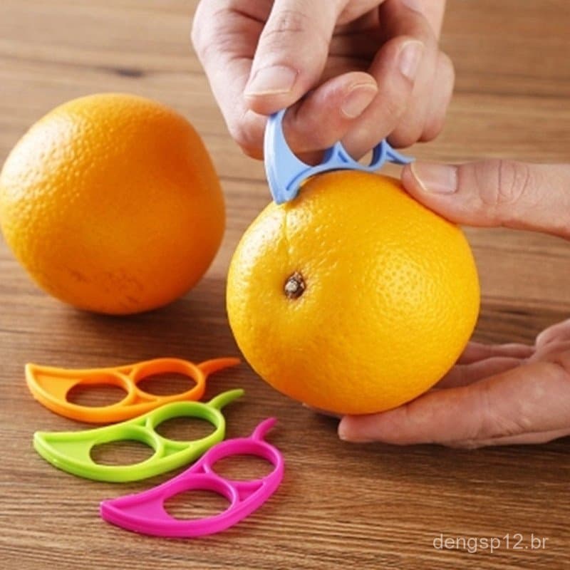 Descascador de laranja clássico, pacote com 100 unidades, descascador de laranja criativo, multifuncional e prático.