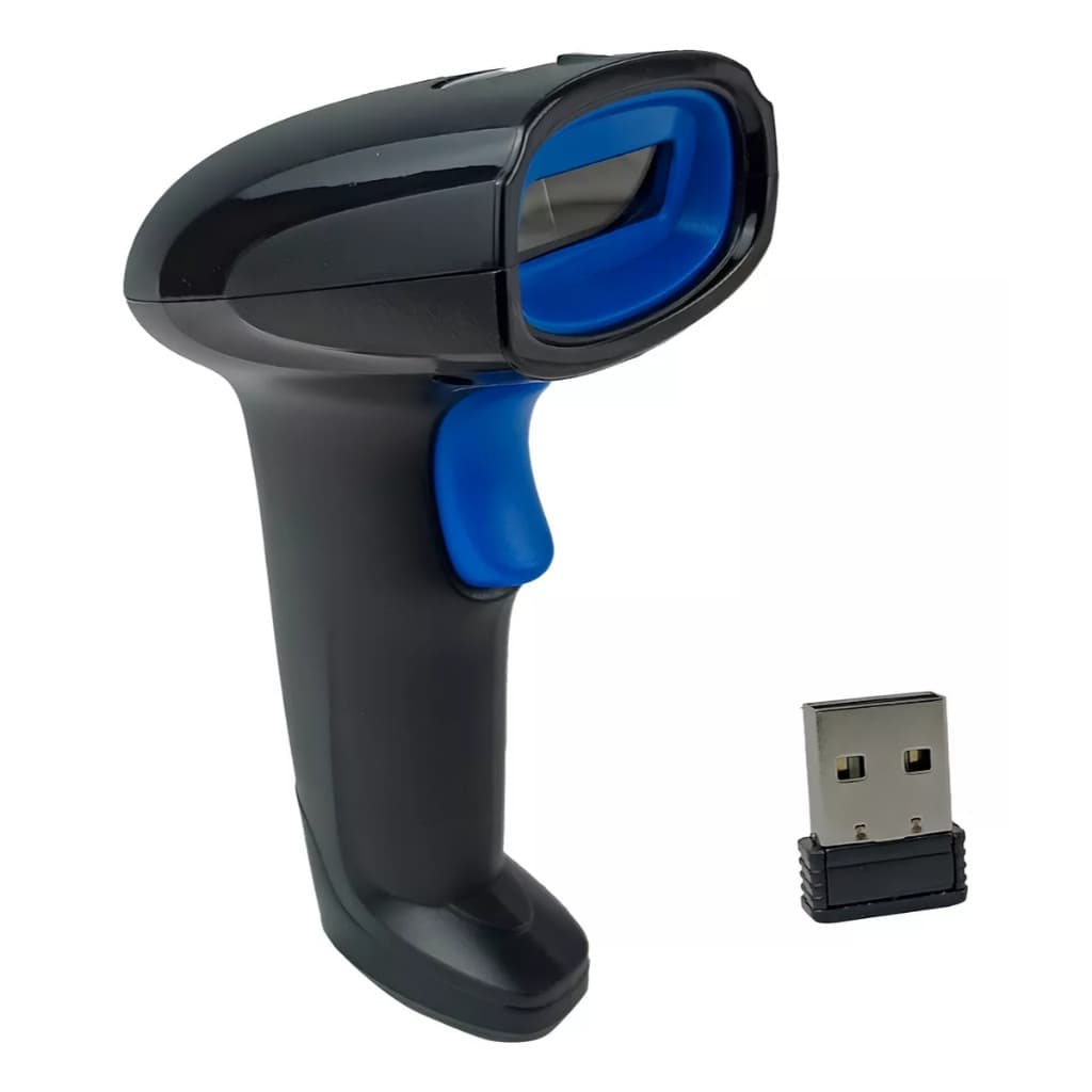 Leitor De Código De Barras Scanner Laser Com ou Sem Fio USB Leitura 1D Nota Fiscal Danfe Yieqin