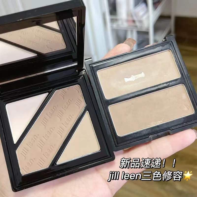 Jill leen Placa de contorno tridimensional de duas cores, combinação de lillleen, sombra de nariz, creme de sombra, modi