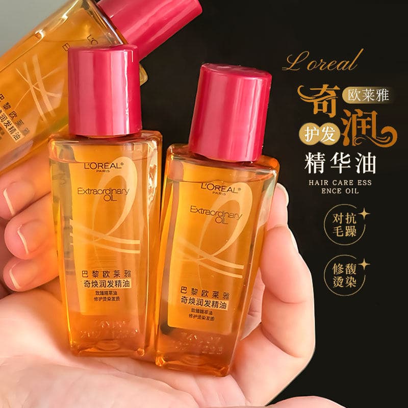 Paris L'Oreal Óleo Essencial Rejuvenescedor para Cuidados com os Cabelos 30ml Reparação Sem Enxágue Tintura Perm Seca Da
