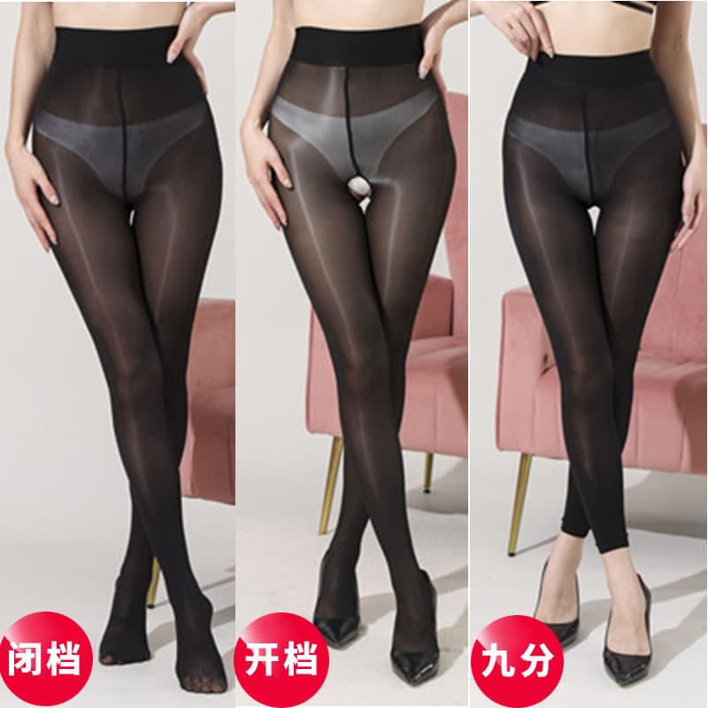 8D graxa tornozelo-leggings cavalo óleo meias água brilhante máscara sedosa meia-calça estilo fino leggings masculino fe