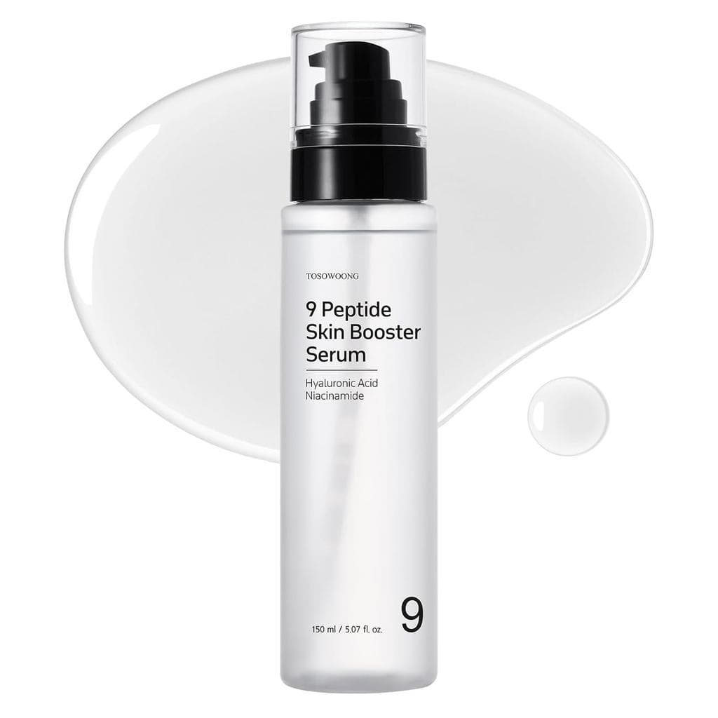 TOSOWOONG 9 Peptide Skin Booster Serum, Niacinamide & Hyaluronic Acid Skin Renewal Boosting Facial Essence for All Skin