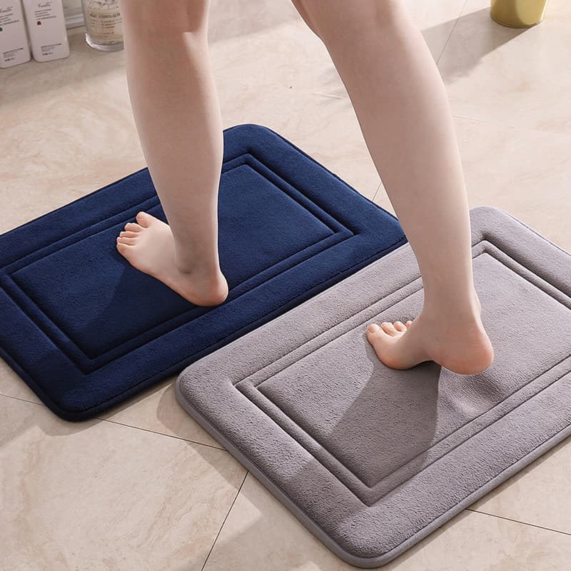 Novo simples banheiro antiderrapante tapete de cozinha pé de porta de banheiro tapete de porta de entrada tapete