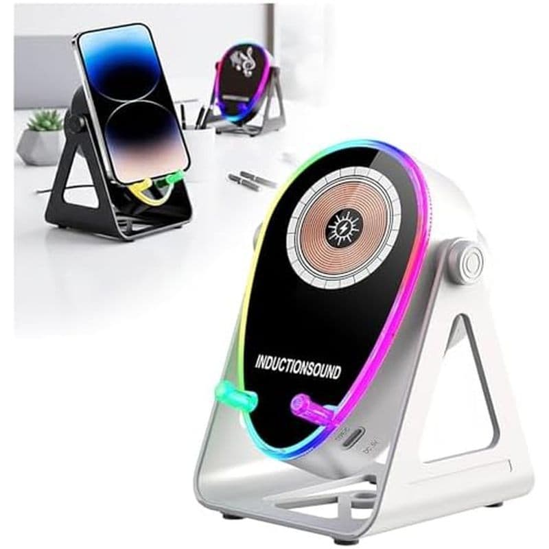 Presentes Femininos De Indução De Dispositivo Suporte 1800mAh , Carregamento De Alto-Falante Masculino De Telefone , Sem