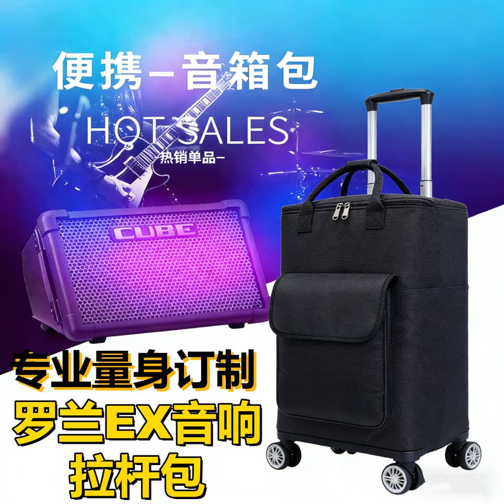 À prova dwaterproof água multifuncional cubo Roland EX alto-falante saco Universal roda trole saco ao ar livre dedicado