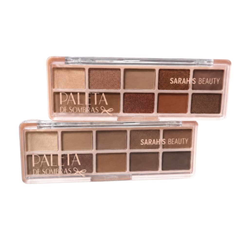 Paleta de Sombras com 10 cores - Sarah’s Beauty