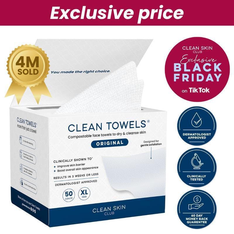CleanTowelsXLShop-Toalha Facial Descartável Ultra Macia de Base Biológica para Conforto e Cuidado
