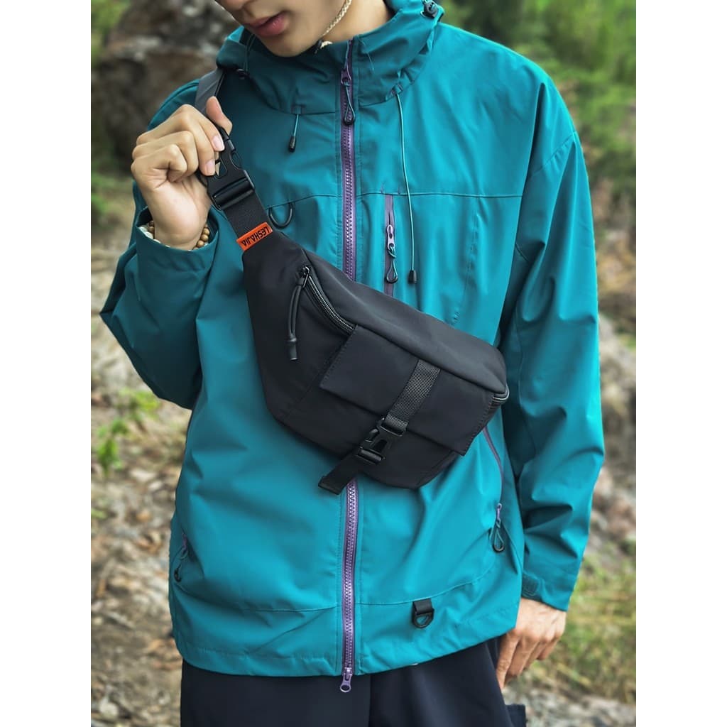 Ferramentas Crossbody saco masculino street Wear leve simples saco de peito rua na moda ao ar livre ciclismo mochila esp