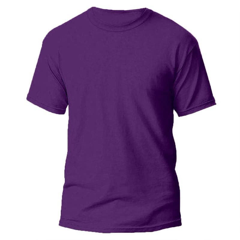 Camiseta de Algodão Premium Unissex Lisa Cores Camisa Gola Redonda