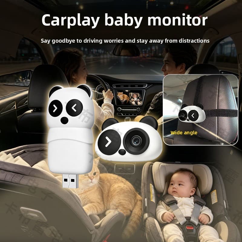 Monitor de Bebê com Câmera HD e CarPlay Sem Fio, Caixa Inteligente para Carro Conectado com CarPlay 20（5）