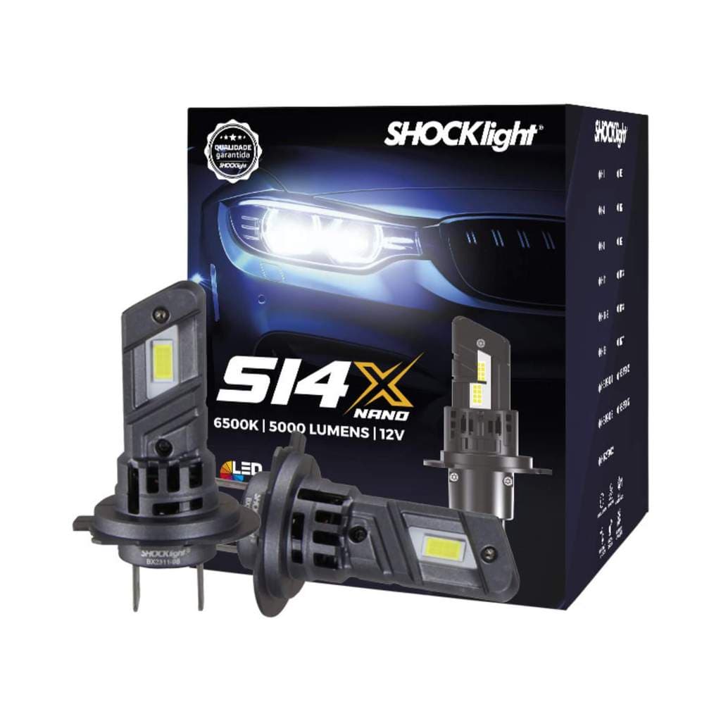 Kit Led Nano S14X H7 6500K 5000 Lumens 12V Shocklight - SLL-140007X