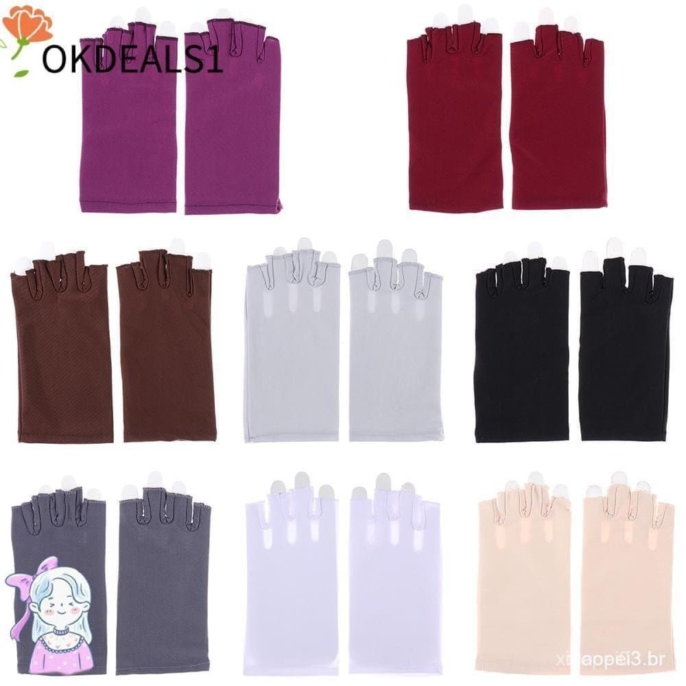 OKDEALS Luvas De Verão Curtas Apertadas Primavera Outono Proteção Solar