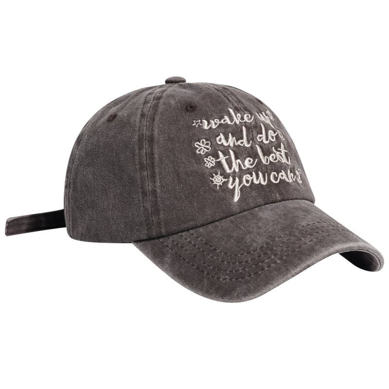 boné bone feminino Chapéu de capa Casual Yuppie feminino lavado pesado e desgastado