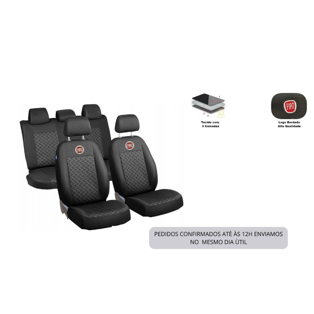 Capa  Banco Automotivo Tecido  Fiat Palio Uno Siena Idea Argo Cronos Tipo Strada Fiorino Grand Siena
