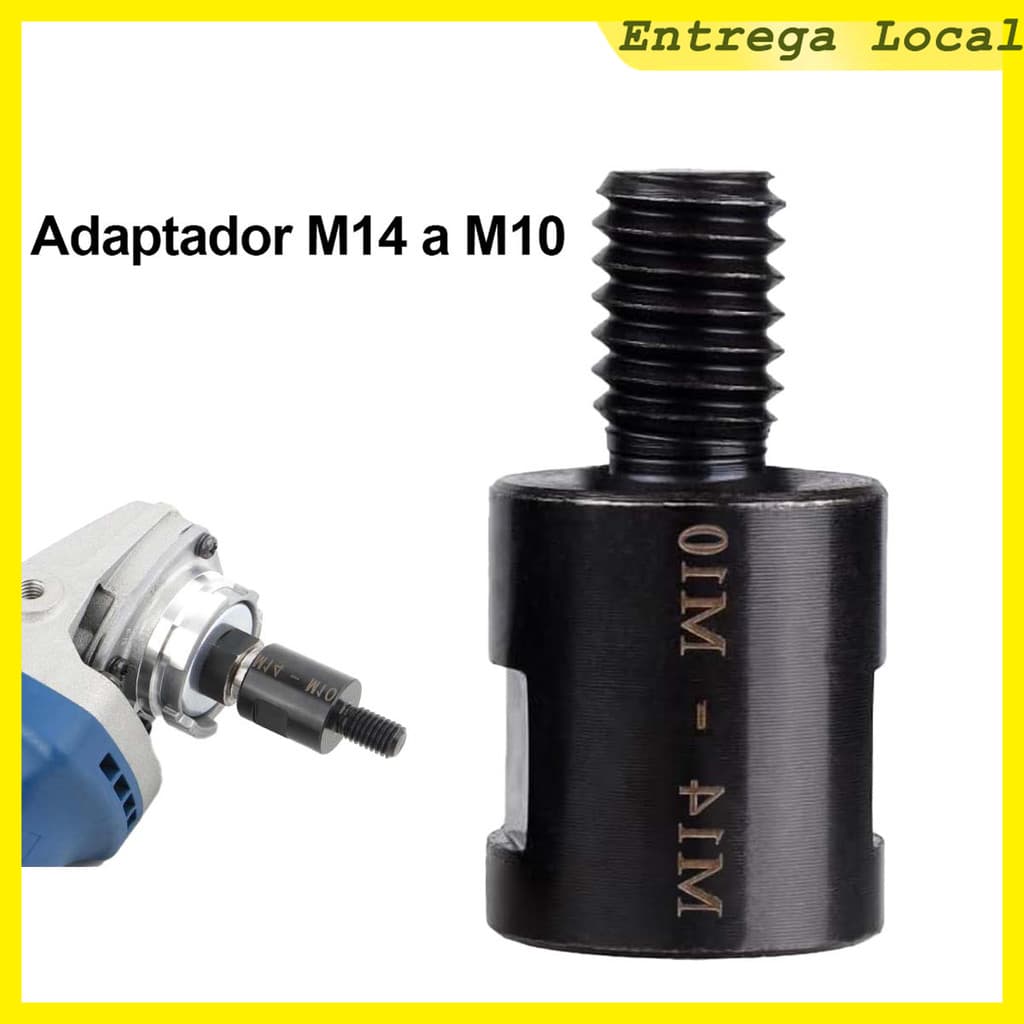 Conversor rosqueado de diâmetro variável M14 a M10, bucha especial de rebolo de substituição de rebarbadora