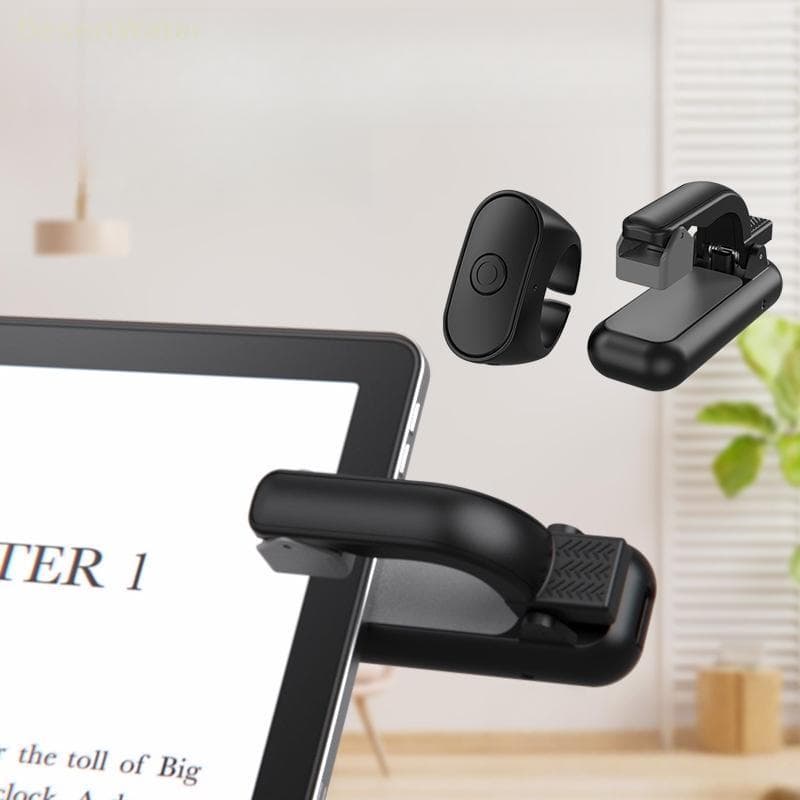 < DesertW > 1 Conjunto 2 Em 1 Leve E-book Página Turner Gatilhos De Registro Remoto Para Kindle Leitura ABS Novo