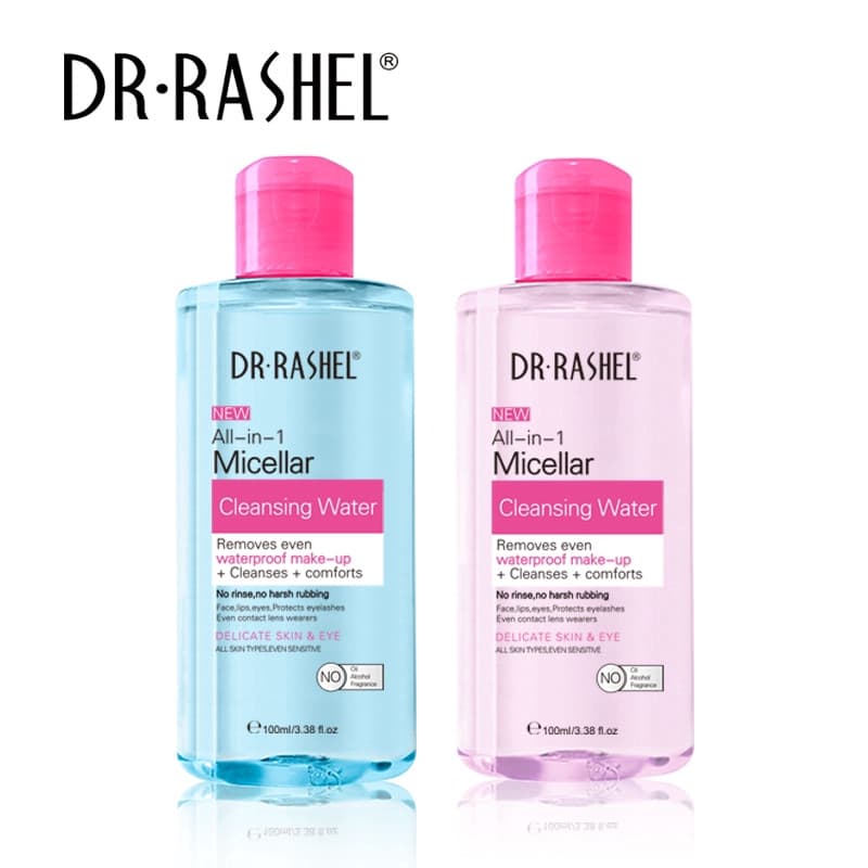 DR.RASHEL 100 ml Água Micelar de Limpeza Tudo em 1 Limpa, Acalma e Remove até a Maquiagem à Prova d'Água