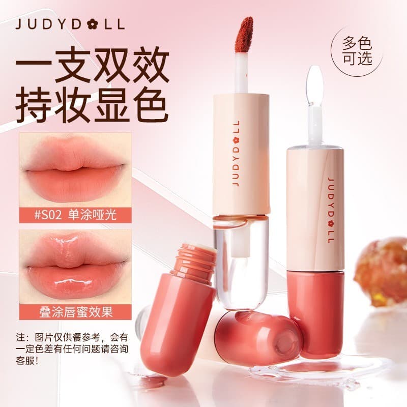 Judydoll Judydoll Judydoll Rock Cristalizado Cabaça Dupla Cabeça Lip Gloss Lip Oil Hidratante Matte Mirror Batom