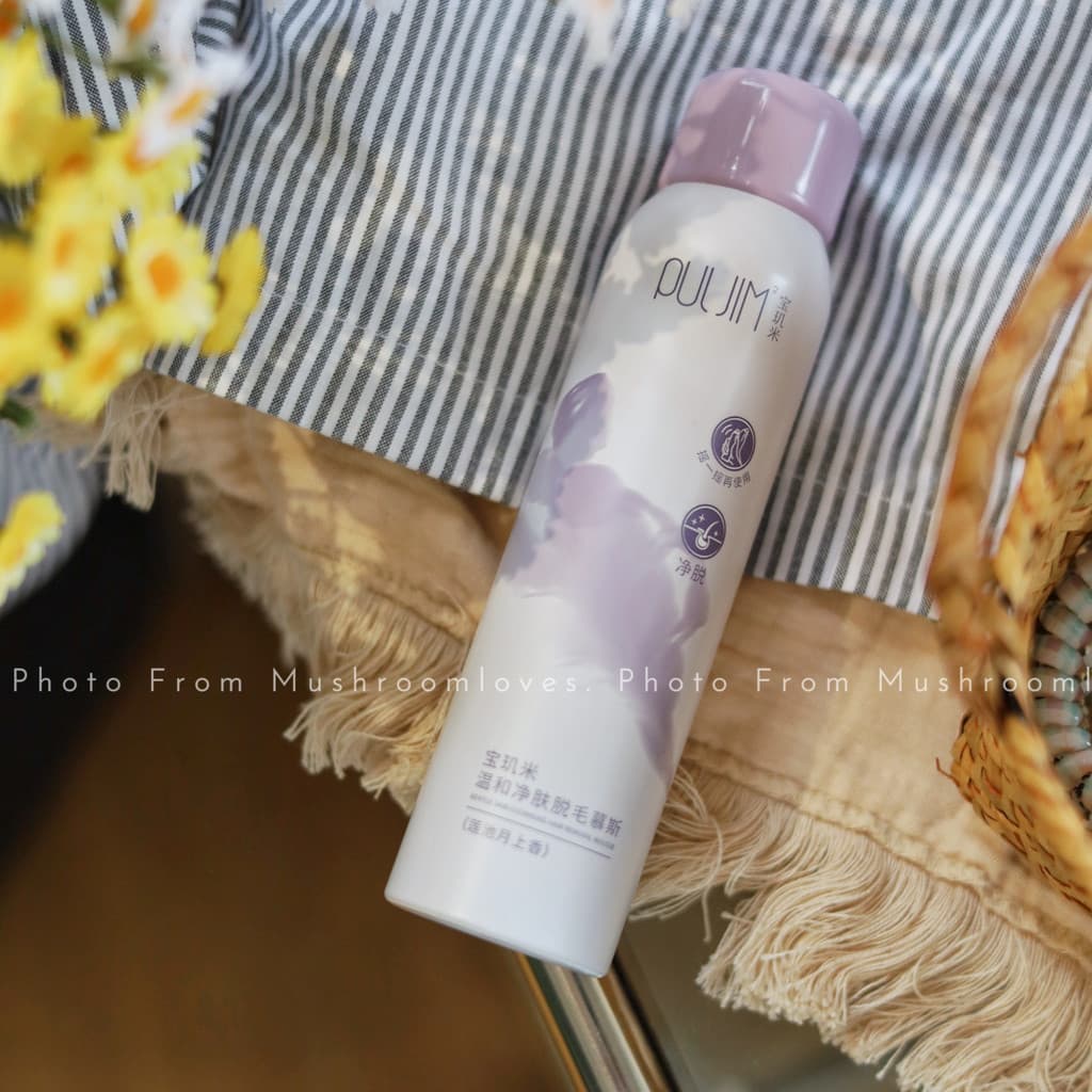 Liberação rápida sem escória!PULJIM PULJIM Mousse de remoção de pelos Creme de limpeza suave para remoção de pelos 150ml