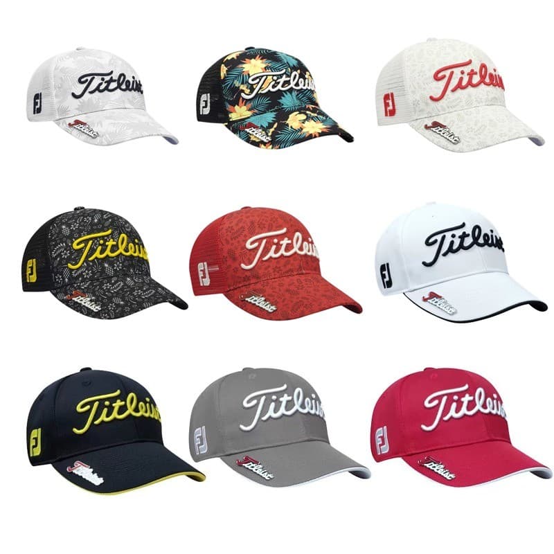 Boné de golfe novo estilo masculino feminino Casual esportes All-Match respirável seda algodão chapéu de sol com marca t