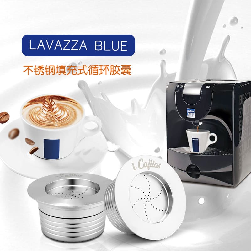 Compatível com lavazza azul lavazza Coffee Capsule Shell Filtro de enchimento reutilizável em aço inoxidável
