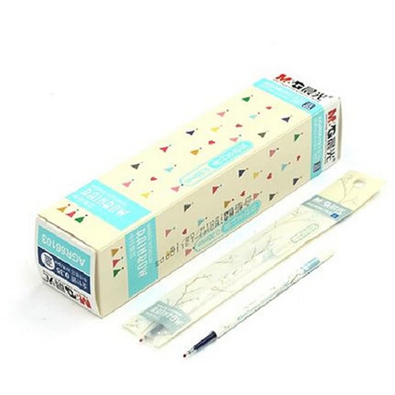 Chenguang 0.35 imprensa gel recarga dos desenhos animados imprensa recarga fina 66103 gel recarga de água preta imprensa