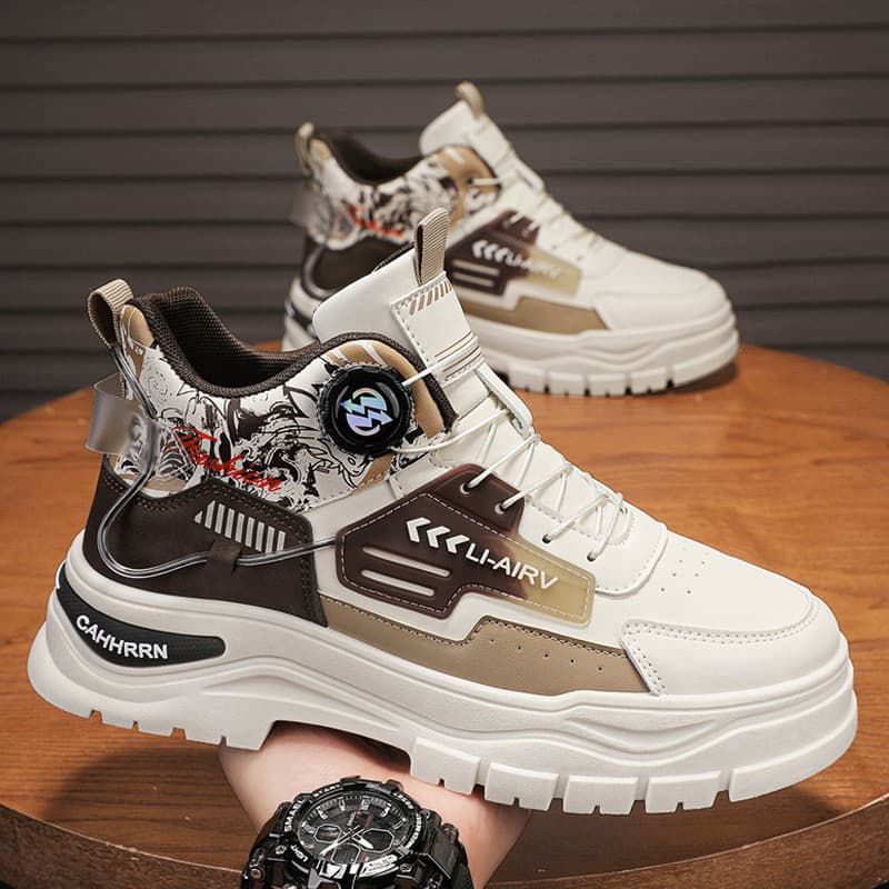 Sapatos masculinos casuais de alta qualidade novo estilo outono inverno na moda Martin botas masculinas nicho de sola gr