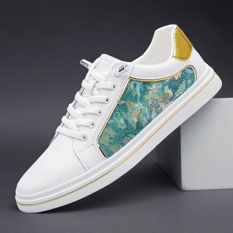 Sapatos brancos de couro genuíno masculino verão venda quente 2026 Super quente sapatos masculinos sapatos de lona de al