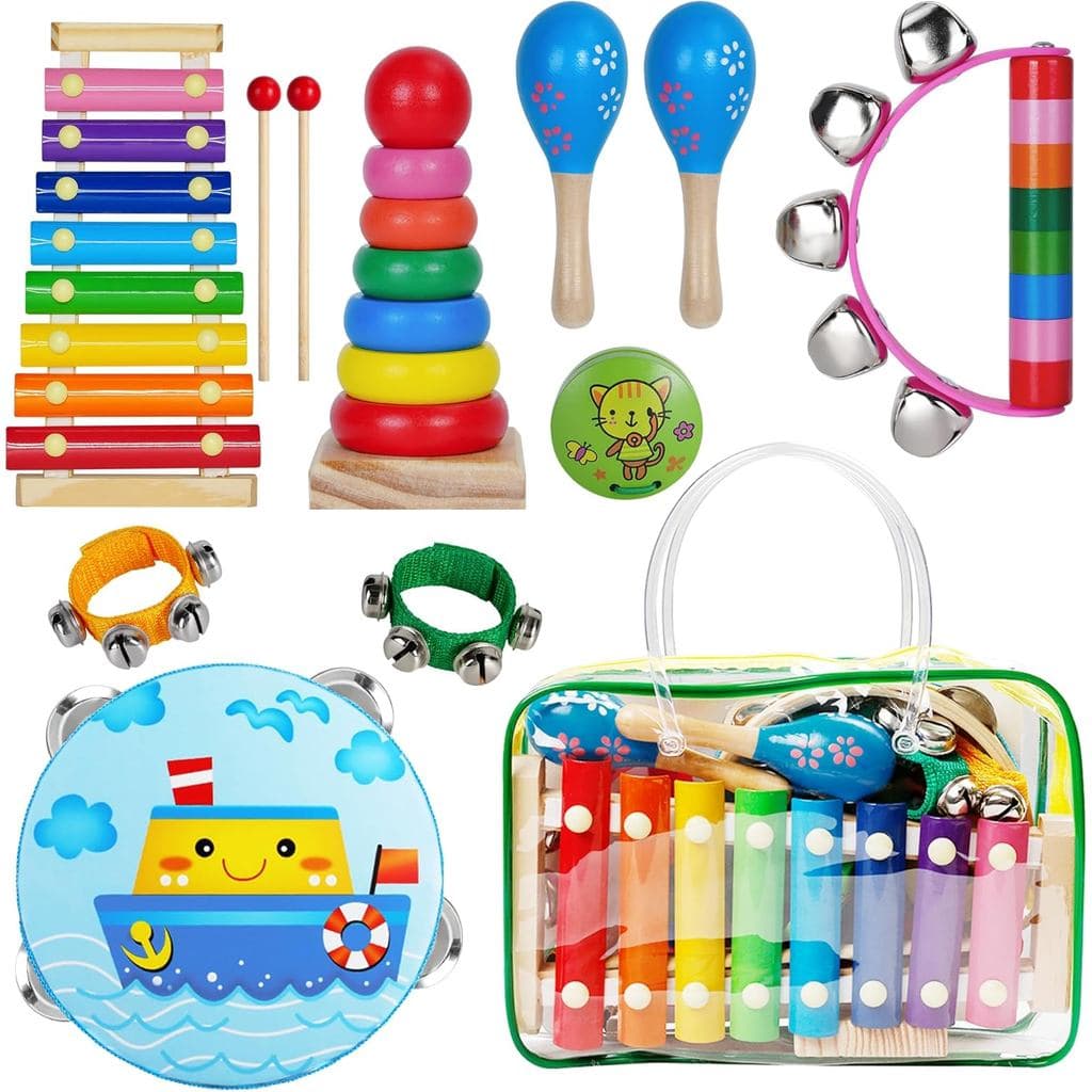 Instrumentos Musicais para Crianças da Childom, Brinquedos Musicais para Bebês, Presentes Educativos para Crianças em Id
