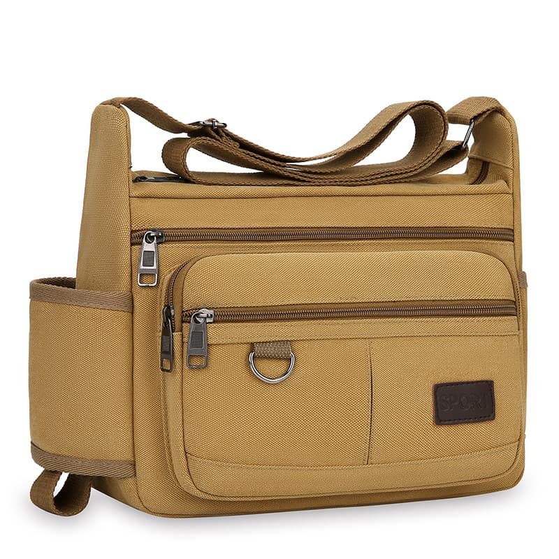 Bolsa mensageiro de ombro, grande capacidade, viagem, Extra grande, bolsa de lona masculina, resistente ao desgaste, fer