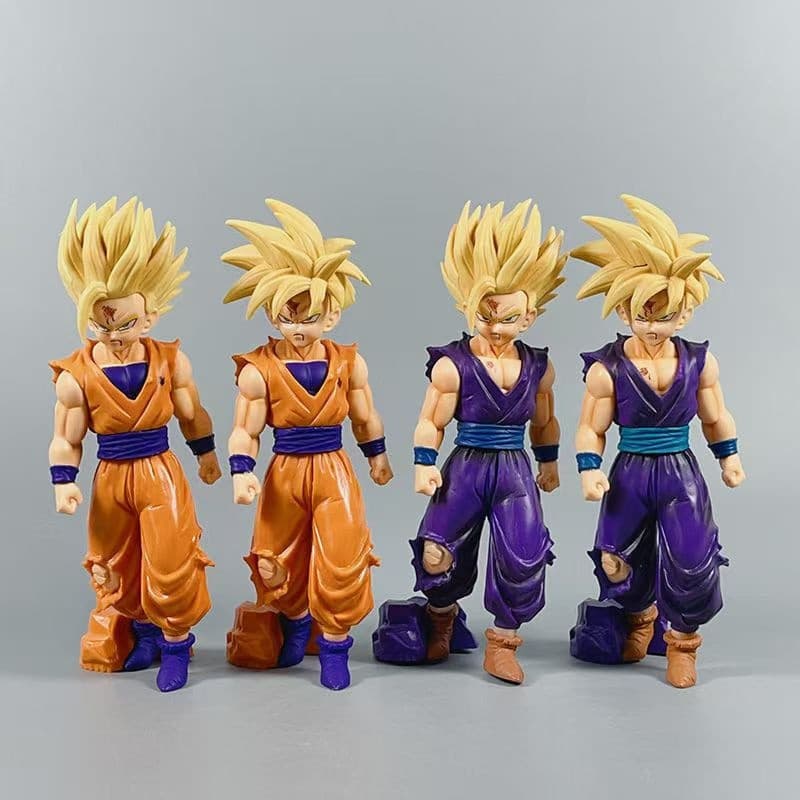 Figura de Ação de 20cm do Son Gohan em Forma de Besta Super Saiyajin de Dragon Ball, Modelo de Anime com Efeitos de Bata