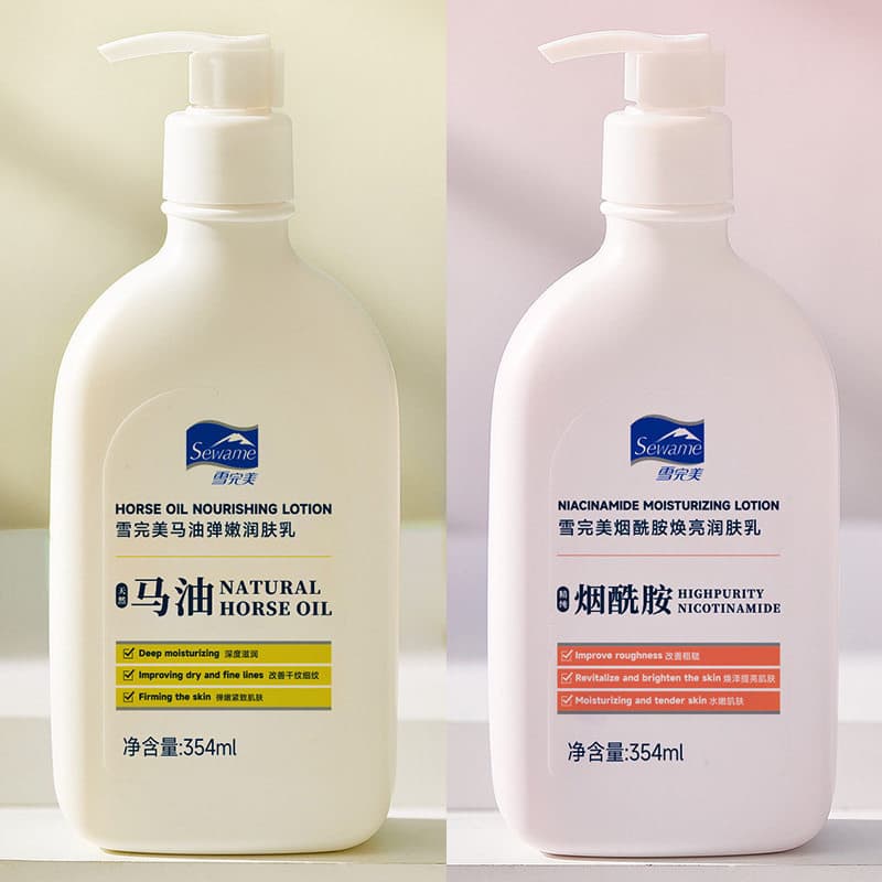 Neve perfeita óleo de cavalo elástico hidratante creme para as mãos loção corporal masculino rosto-toque hidratante genu