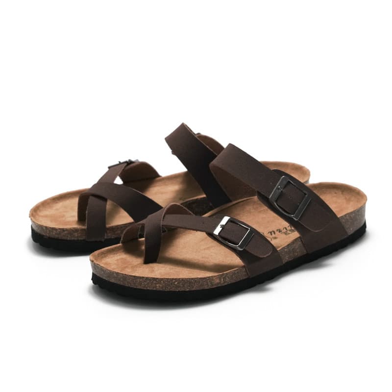 Rui pé 2026 outono verão novos produtos senhoras chinelos de cortiça na moda sandálias masculinas chinelos casal sapatos