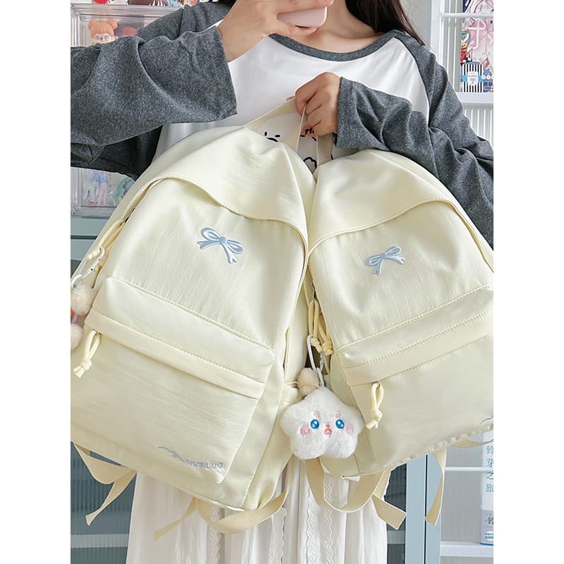 Doce estilo Preppy mochila versão coreana mochila júnior estudantes do ensino médio Campus meninas mochila arco 2026 nov