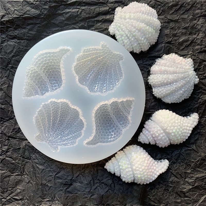 DIY ferramenta de decoração do bolo mar concha biológica estrela do mar concha goma bolo doces Silicone molde criativo
